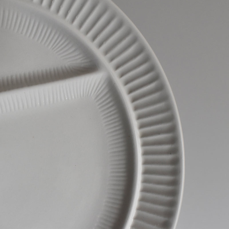 Vintage Fondue Plate Digoin & Sarreguemines White C