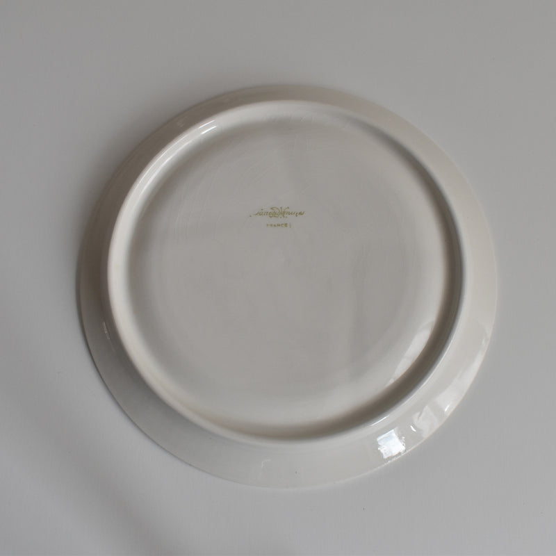 Vintage Fondue Plate Digoin & Sarreguemines White D