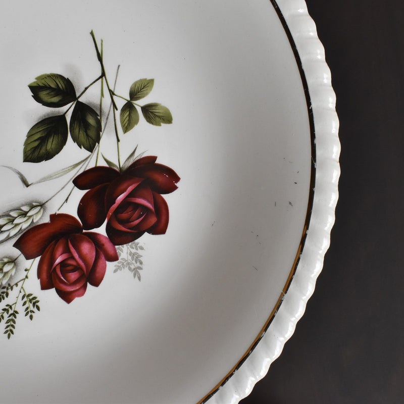 Vintage Deep Plate Lunéville/Badonviller Rose A
