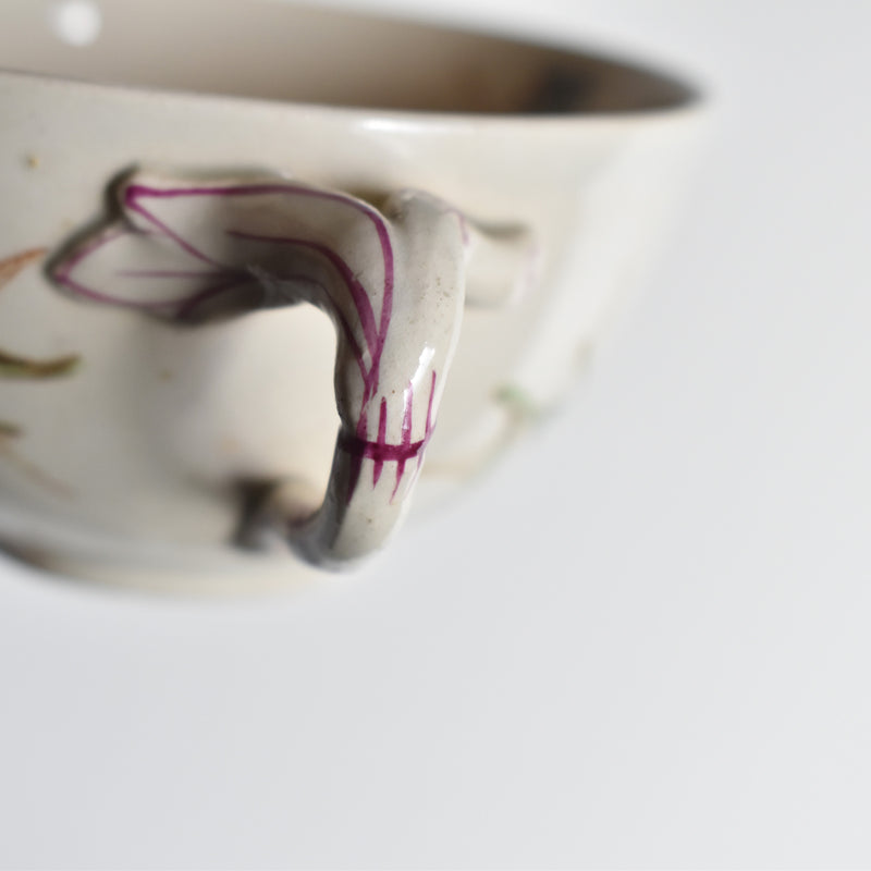 Antique Cup and Saucer K&G Lunéville Bleuet B