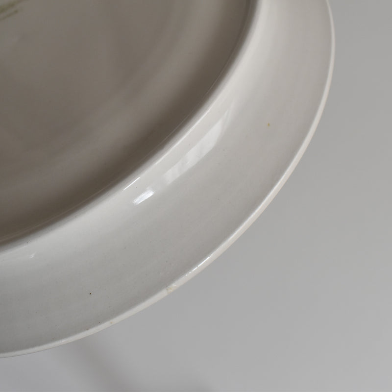 Vintage Fondue Plate Digoin & Sarreguemines White D