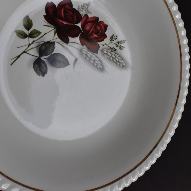 Vintage Deep Plate Lunéville/Badonviller Rose A