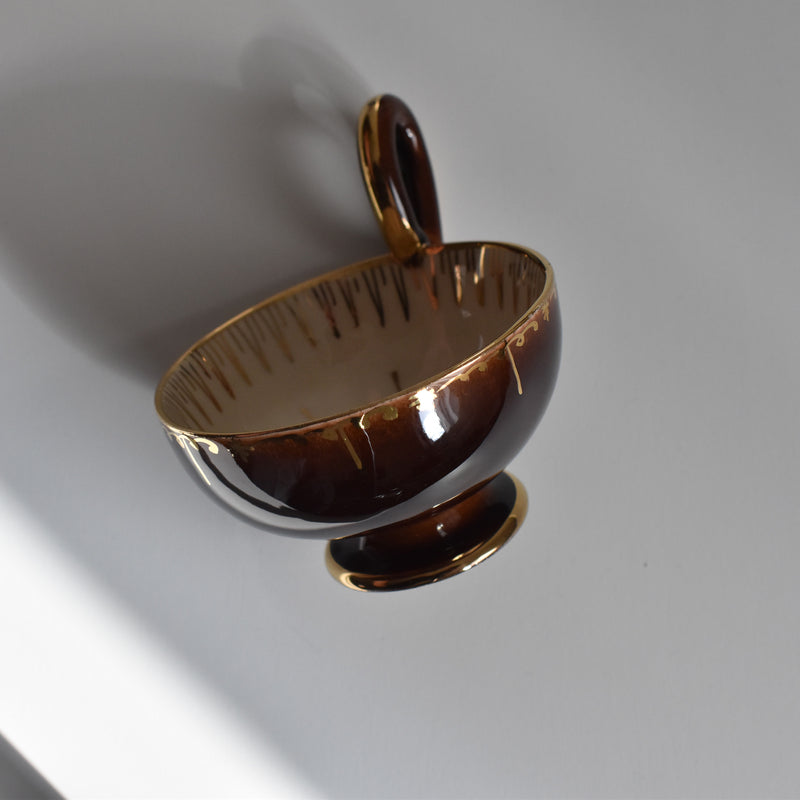 ア.ドラサンヴァル A.Dressinval コーヒーカップ＆ソーサーBrown B