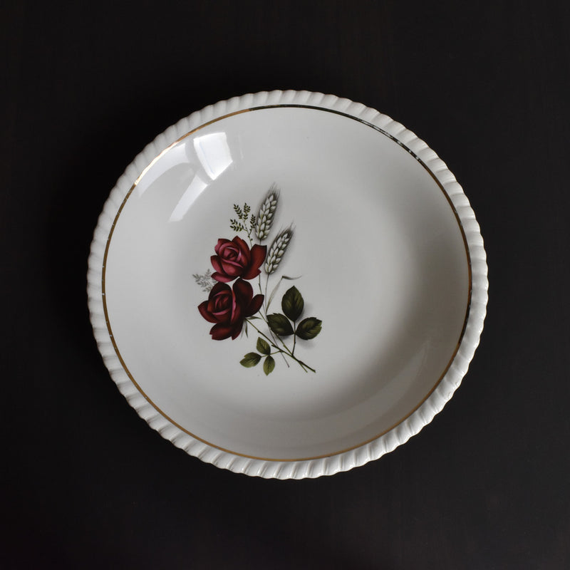Vintage Deep Plate Luneville/Badonviller Rose B
