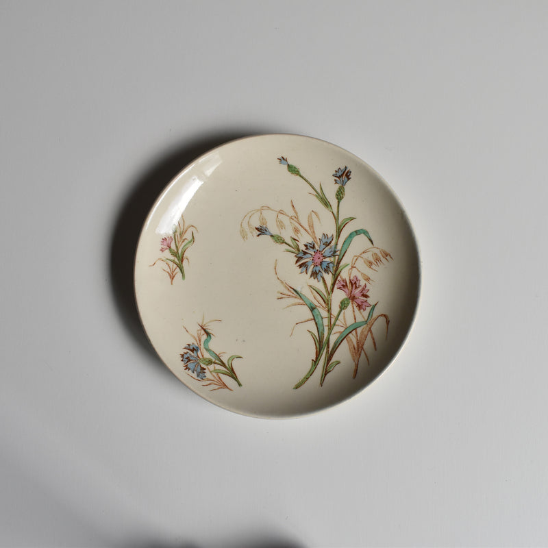 Antique Cup and Saucer K&G Luneville Bleuet C