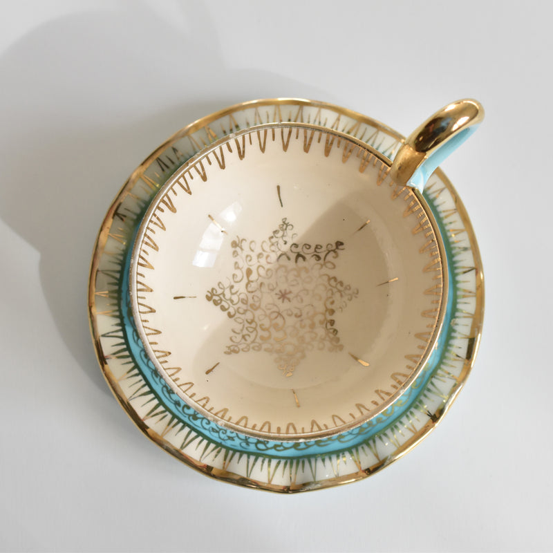 ア.ドラサンヴァル A.Dressinval コーヒーカップ＆ソーサー Turquoise A