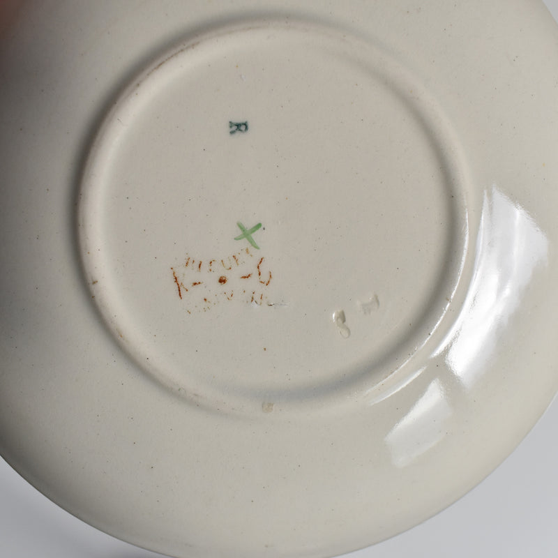 Antique Cup and Saucer K&G Luneville Bleuet C