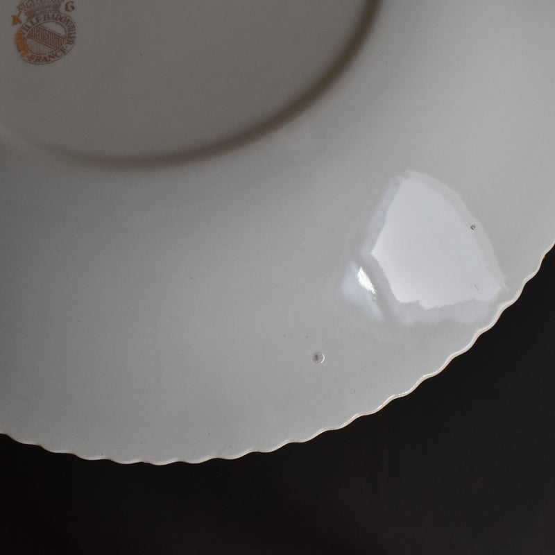 Vintage Deep Plate Luneville/Badonviller Rose B
