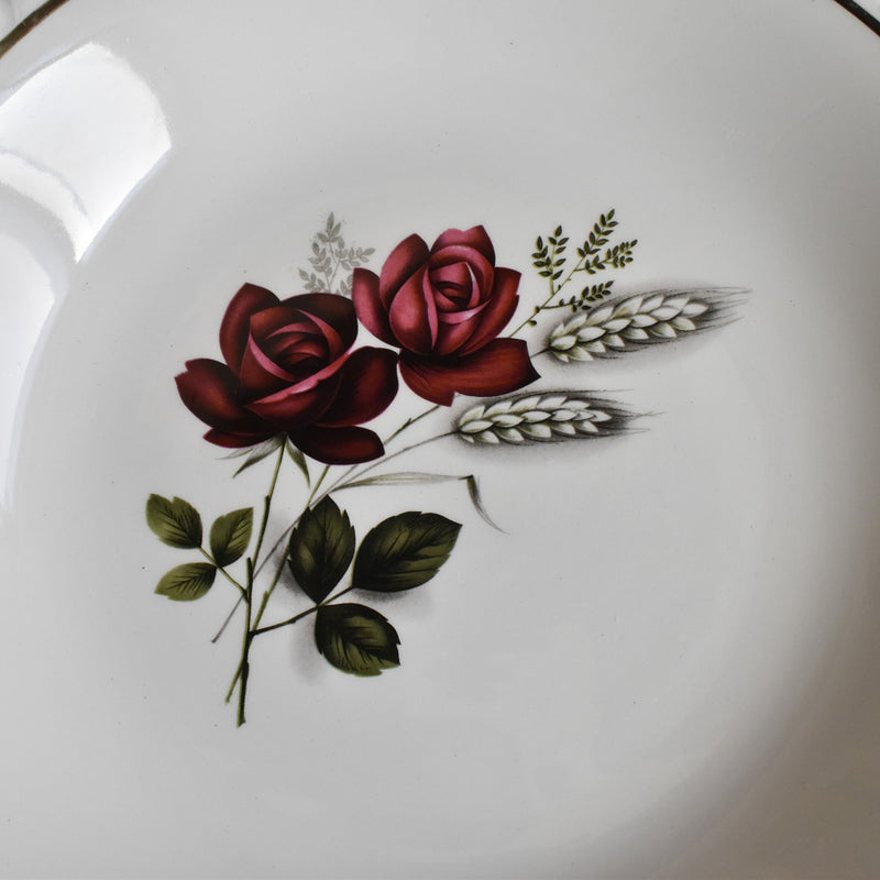Vintage Deep Plate Luneville/Badonviller Rose B