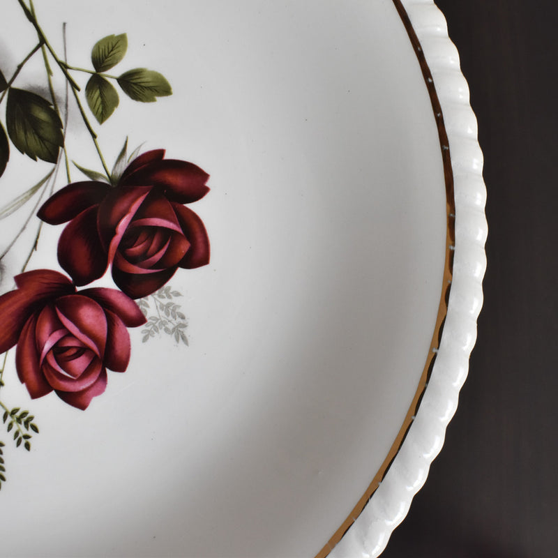 Vintage Deep Plate Luneville/Badonviller Rose B