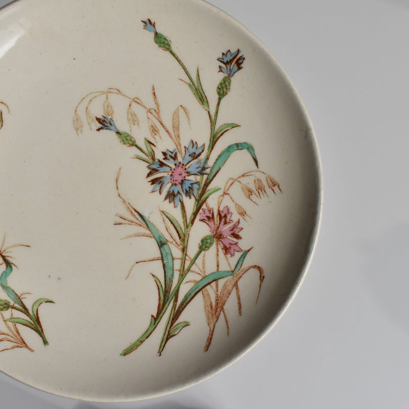 Antique Cup and Saucer K&G Luneville Bleuet C