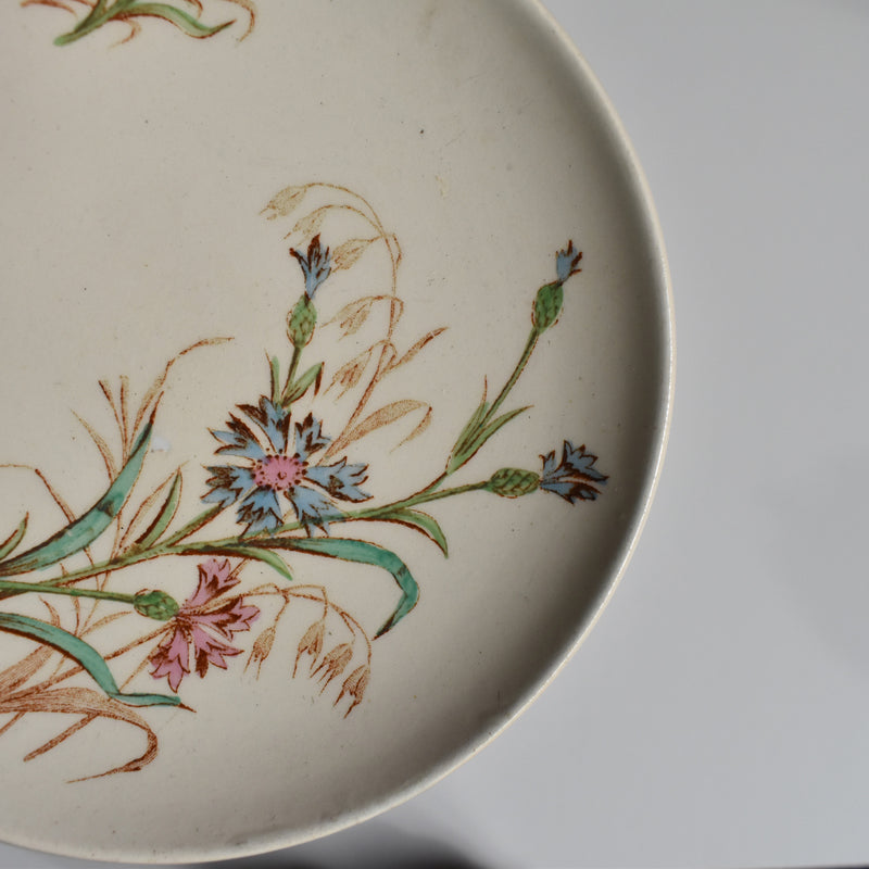 Antique Cup and Saucer K&G Luneville Bleuet C