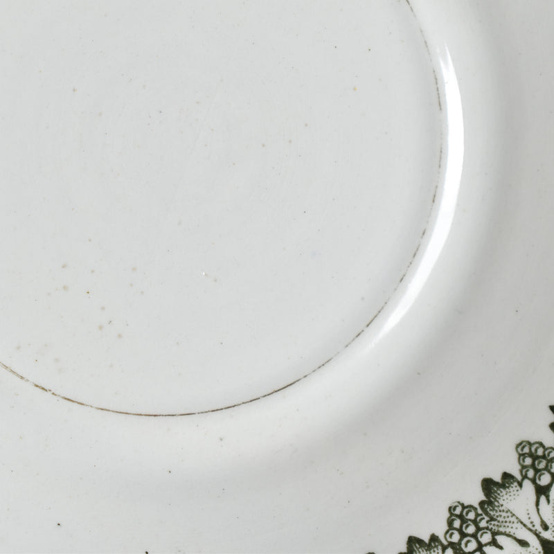 Antique cup and saucer Badonviller Empire B