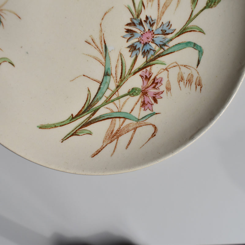 Antique Cup and Saucer K&G Luneville Bleuet C