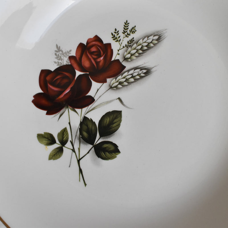 Vintage deep dish Luneville/Badonviller Rose C