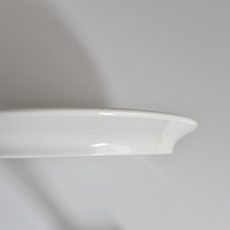 Vintage Fondue Plate Digoin & Sarreguemines White E