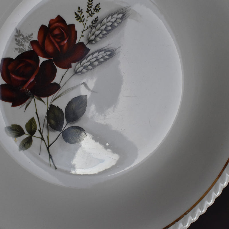 Vintage deep dish Luneville/Badonviller Rose C