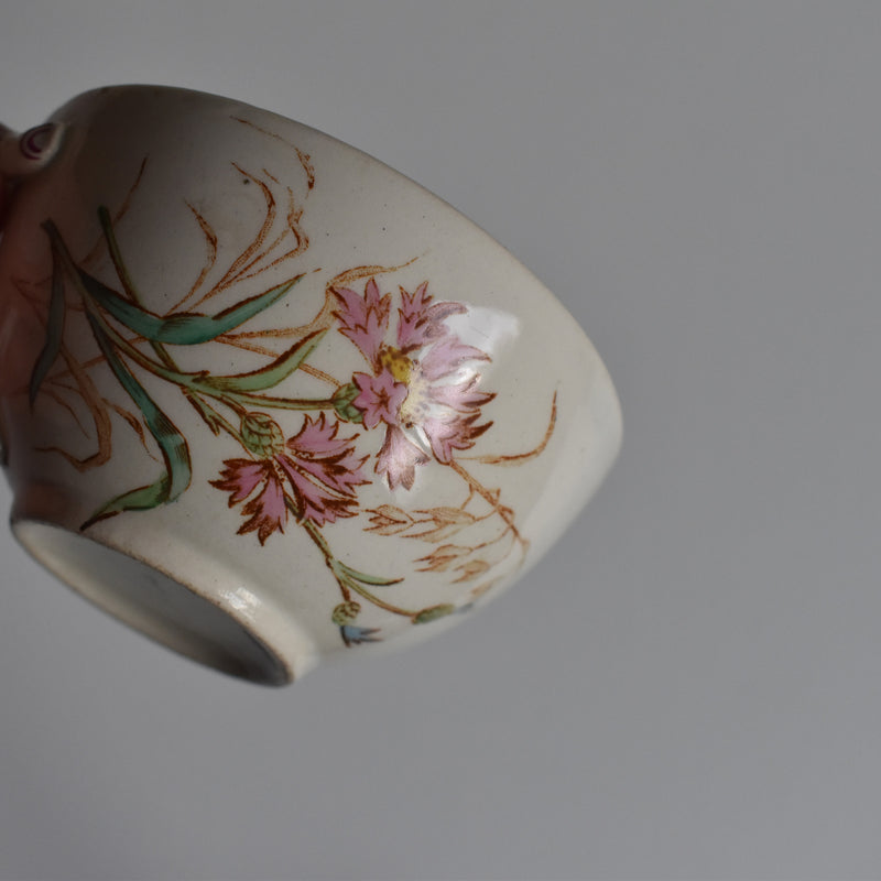 Antique Cup and Saucer K&G Luneville Bleuet C