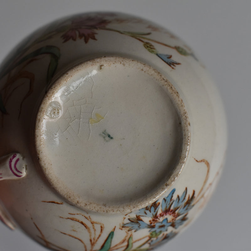 Antique Cup and Saucer K&G Luneville Bleuet C