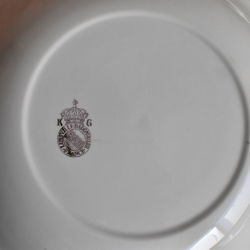 ヴィンテージ深皿  リュネヴィル/バドンヴィレー　Rose D