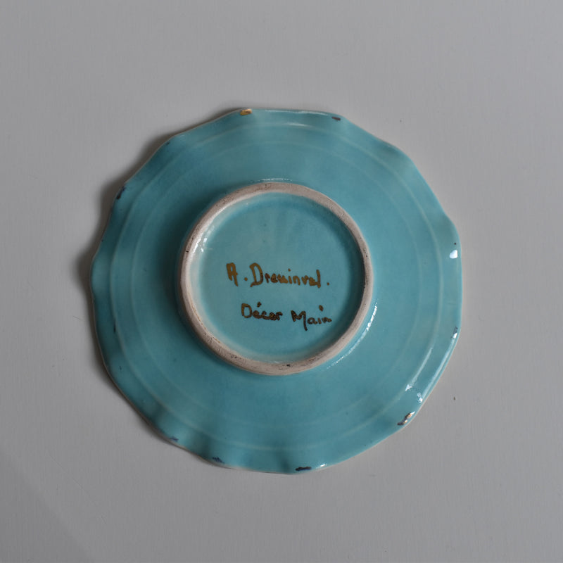 ア.ドラサンヴァル A.Dressinval コーヒーカップ＆ソーサー Turquoise B