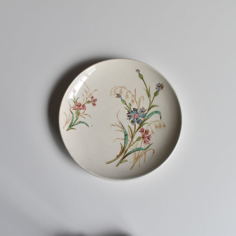 Antique Cup and Saucer K&G Lunéville Bleuet D