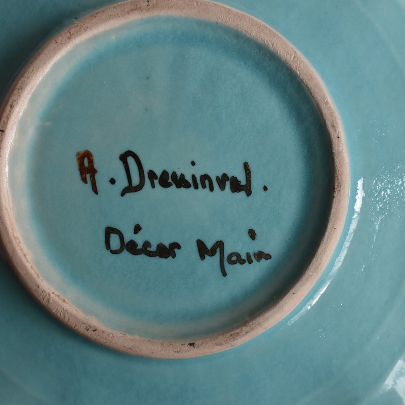 ア.ドラサンヴァル A.Dressinval コーヒーカップ＆ソーサー Turquoise B