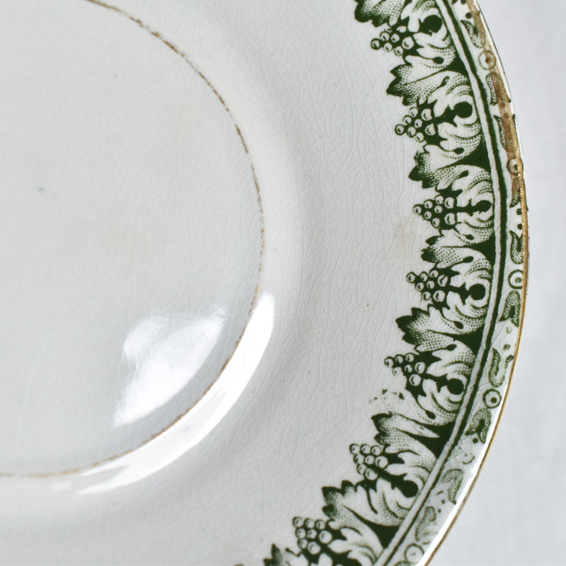 Antique cup and saucer Badonviller Empire C