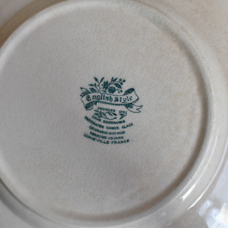 ヴィンテージプレート  リュネヴィル　English Style B