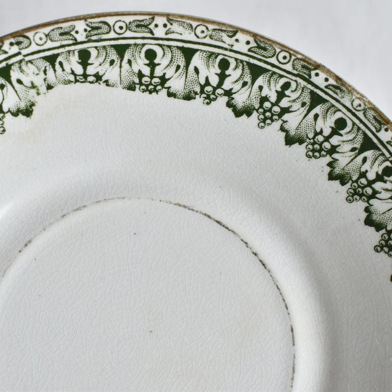 Antique cup and saucer Badonviller Empire C