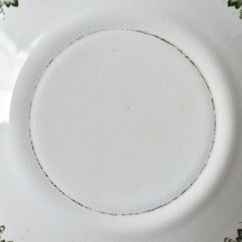 Antique cup and saucer Badonviller Empire C