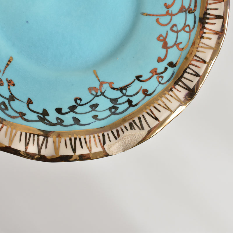 ア.ドラサンヴァル A.Dressinval コーヒーカップ＆ソーサー Turquoise B