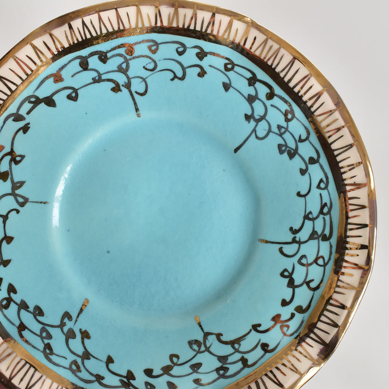 ア.ドラサンヴァル A.Dressinval コーヒーカップ＆ソーサー Turquoise B