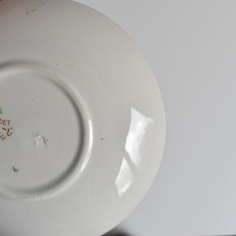 Antique Cup and Saucer K&G Lunéville Bleuet D