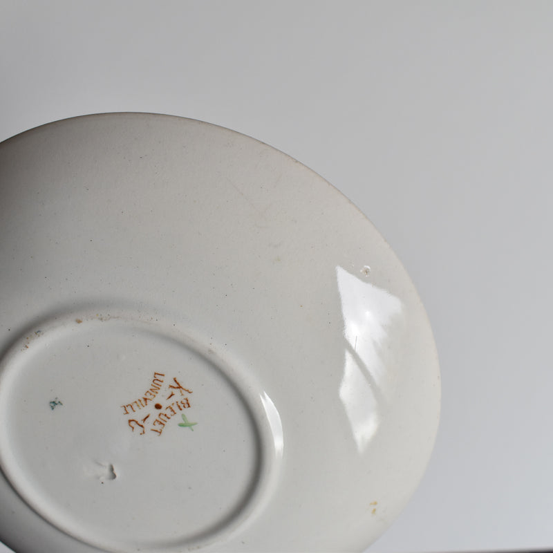 Antique Cup and Saucer K&G Lunéville Bleuet D