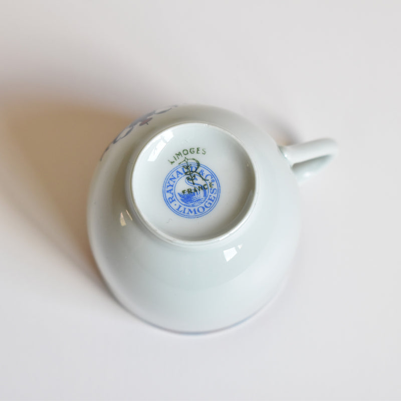 Vintage Cup & Saucer Raynaud Limoges Jumièges A