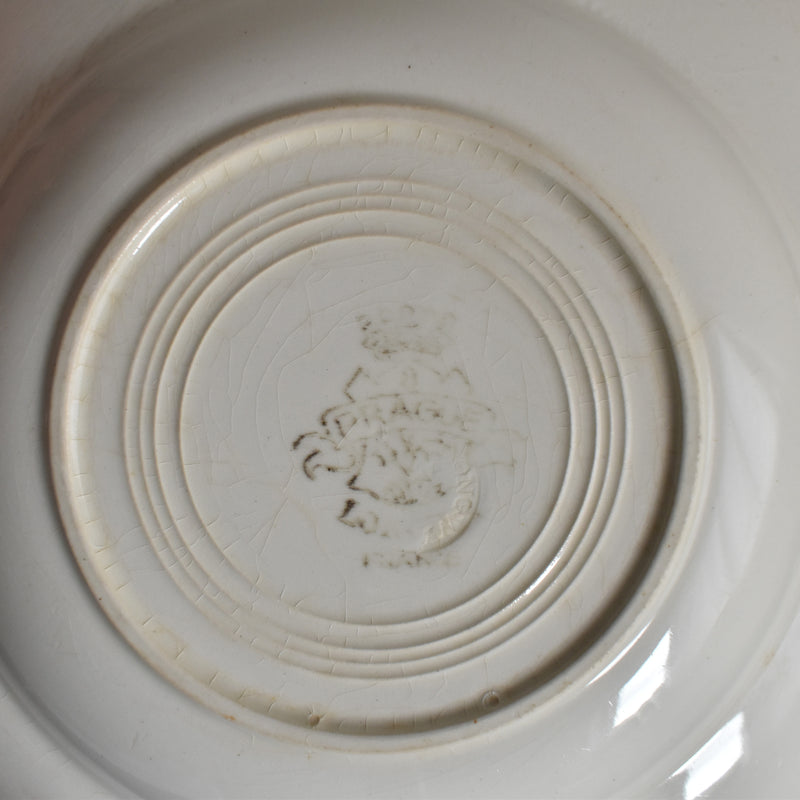 Vintage Deep Plate Longwy Prague B