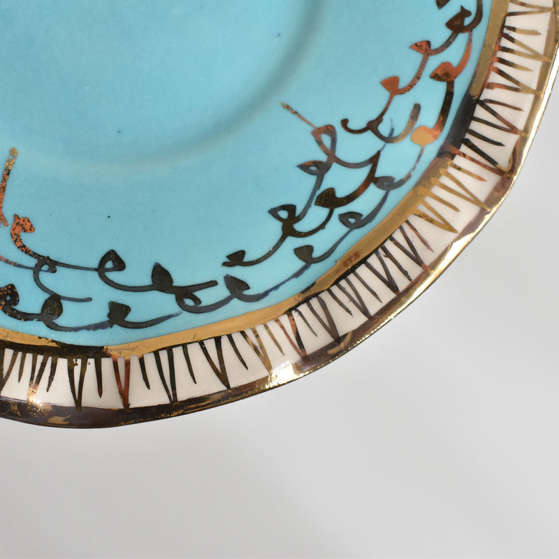 ア.ドラサンヴァル A.Dressinval コーヒーカップ＆ソーサー Turquoise B