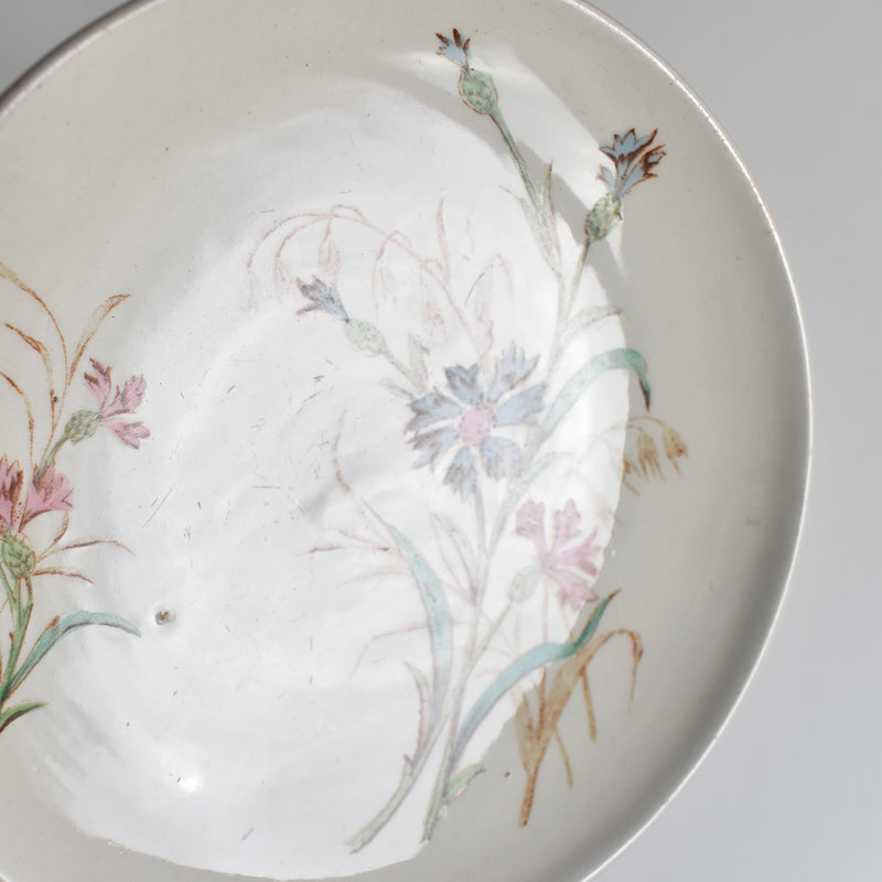 Antique Cup and Saucer K&G Lunéville Bleuet D