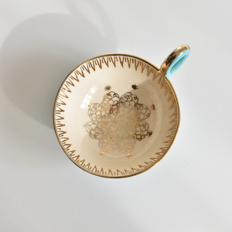 ア.ドラサンヴァル A.Dressinval コーヒーカップ＆ソーサー Turquoise B