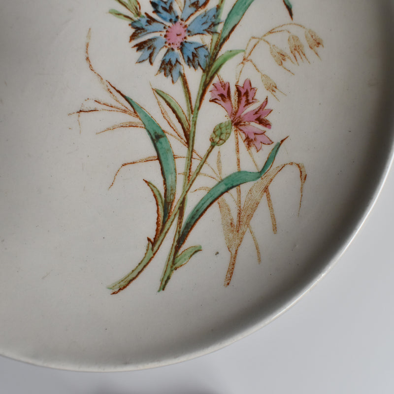 Antique Cup and Saucer K&G Lunéville Bleuet D