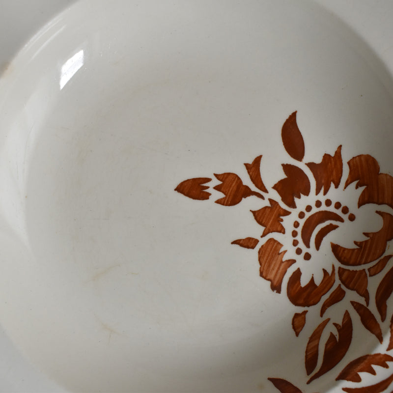 Vintage Deep Plate Longwy Prague B
