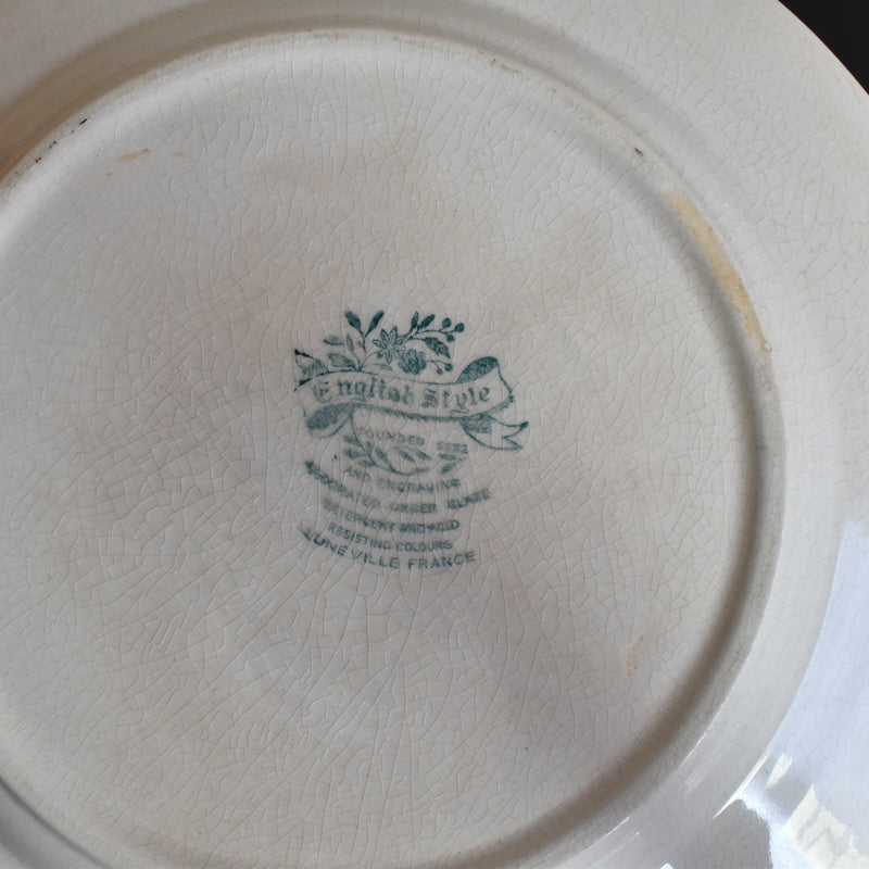 Vintage Plate Lunéville English Style A