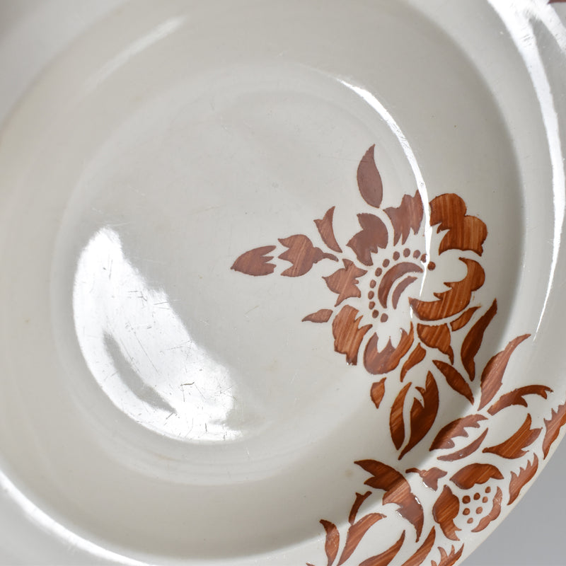 Vintage Deep Plate Longwy Prague B