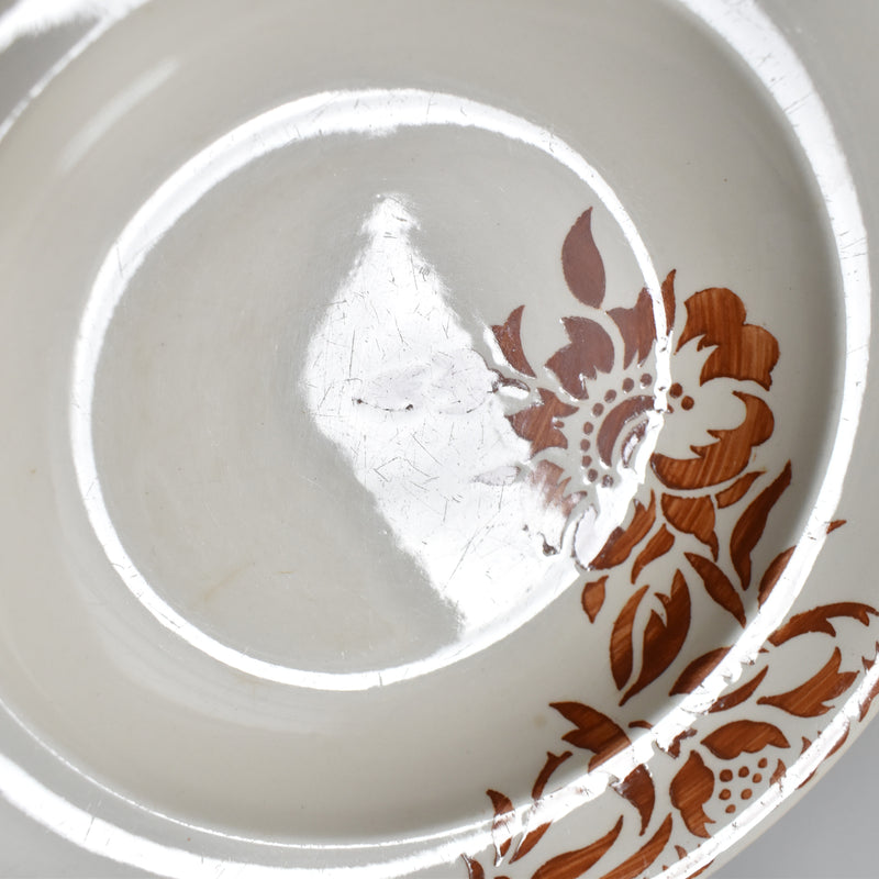 Vintage Deep Plate Longwy Prague B