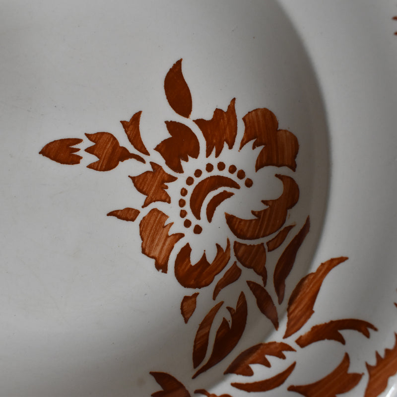 Vintage Deep Plate Longwy Prague B