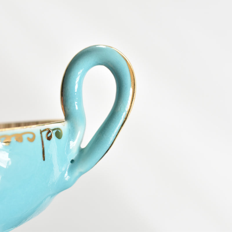 ア.ドラサンヴァル A.Dressinval コーヒーカップ＆ソーサー Turquoise B