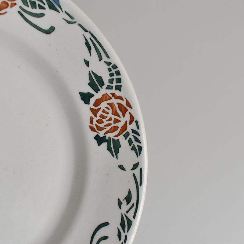 Vintage plate Gien Roxanne D