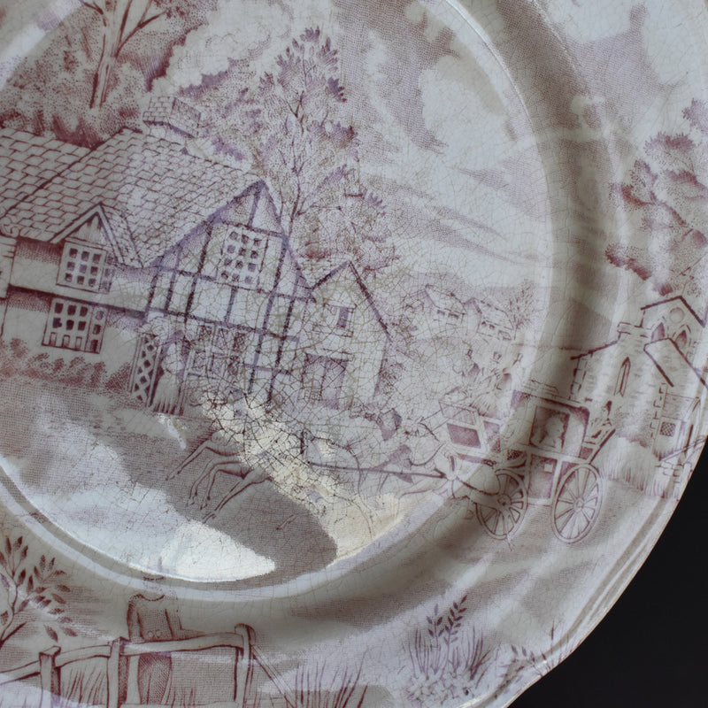 Vintage Plate Lunéville English Style A