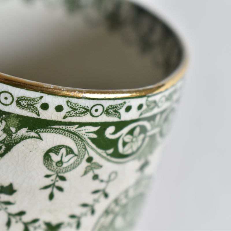 Antique cup and saucer Badonviller Empire C